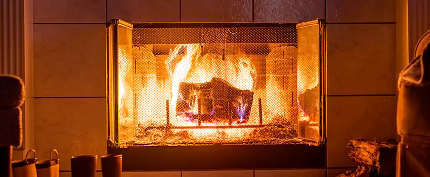 Mendota Hearth Landscape Fireplace Installation in Lodi, New Jersey