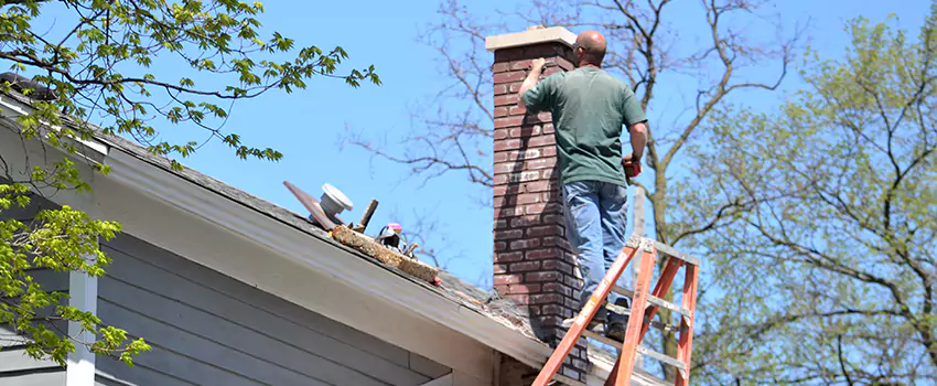 Vinyl and PVC Chimney Flashing Installation in Lodi, NJ